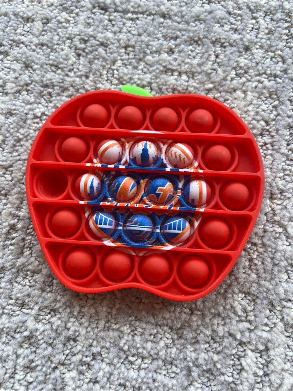 METS Red Apple Pop Bubble Sensory Toy for Kids